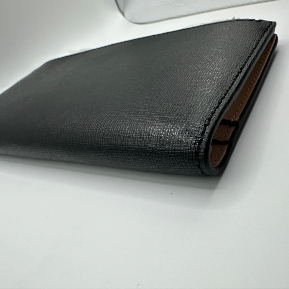 Kate Spade Black Wallet, Pink Interior with Gold Detail - Picture 5 of 7